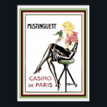 Mistinguett Casino De Paris Art Deco Print 12 x 16<br><div class="desc">Popular Mistinguett Art Deco Print "Casino De Paris</div>