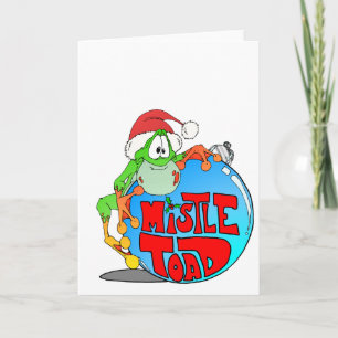 Mistle Toad Ornament Holiday Card