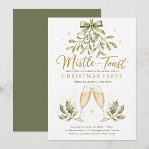 Mistle‑Toast Christmas Party Invitation