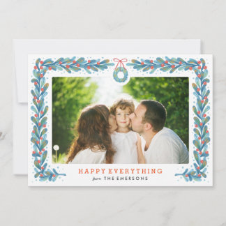 Mistle Wreath - Holiday Photo Card