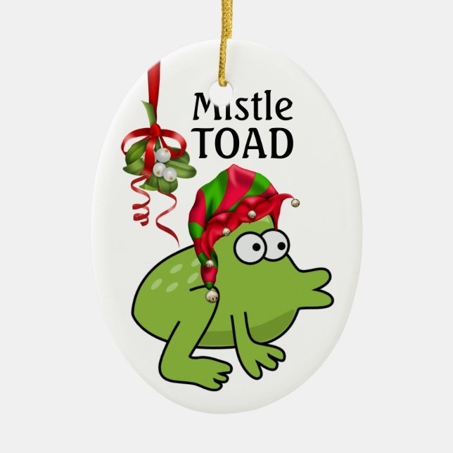 MistleTOAD 2 - SRF Ceramic Tree Decoration (Front)