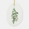 Mistletoe Ceramic Christmas Ornament Watercolor