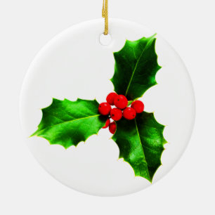 Mistletoe Ceramic Ornament