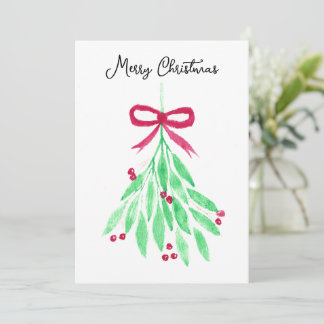 Mistletoe Christmas Card