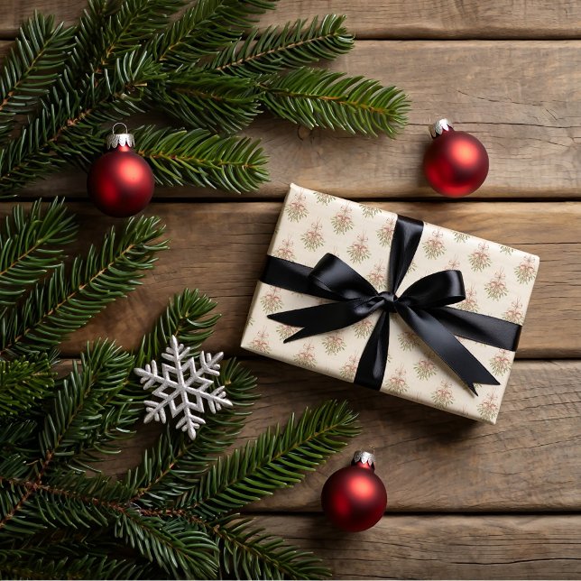 Mistletoe, Christmas cookies  Wrapping Paper Sheet (Creator Uploaded)