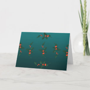 Mistletoe Christmas  Holiday Card