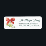Mistletoe Christmas Return Address Labels<br><div class="desc">These lovely and festive address labels are perfect for your holiday mailing!</div>