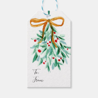 Mistletoe Christmas Tag