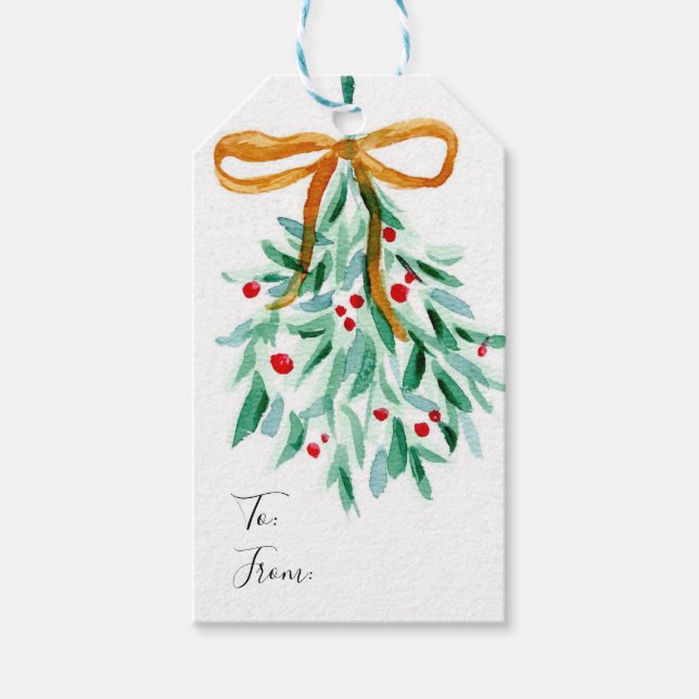 Mistletoe Christmas Tag (Front)