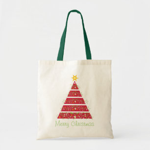 Mistletoe christmas tree Merry Christmas red bag