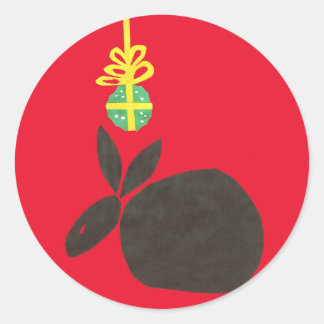 Mistletoe Classic Round Sticker