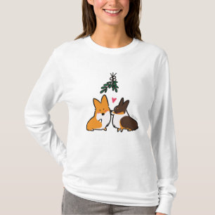 Mistletoe Corgi Kissing Shirt