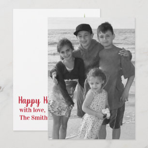Mistletoe Double sided photo card