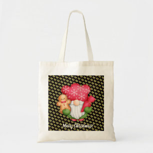 Mistletoe Gnome Customise Colour and Text Tote Bag