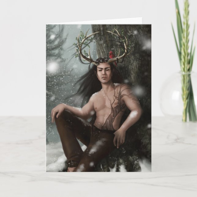 "Mistletoe" Greeting Card (Front)