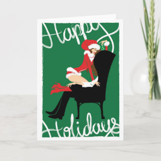 Mistletoe Holiday Card