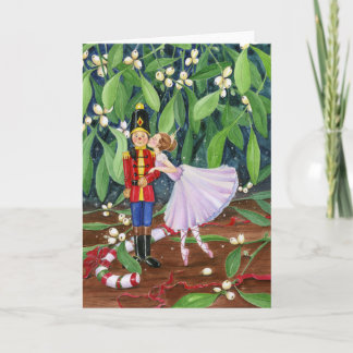 Mistletoe Kiss Holiday Card