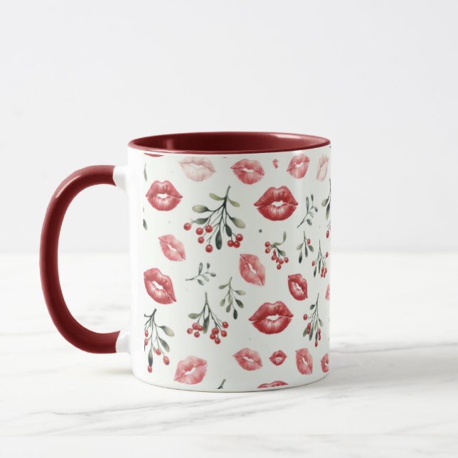 Mistletoe Kisses  Mug (Left)