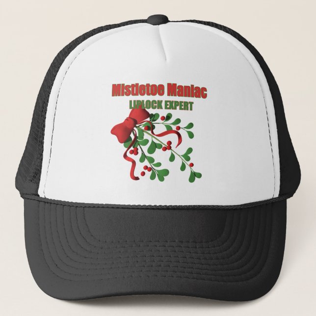 Mistletoe Maniac Trucker Hat (Front)