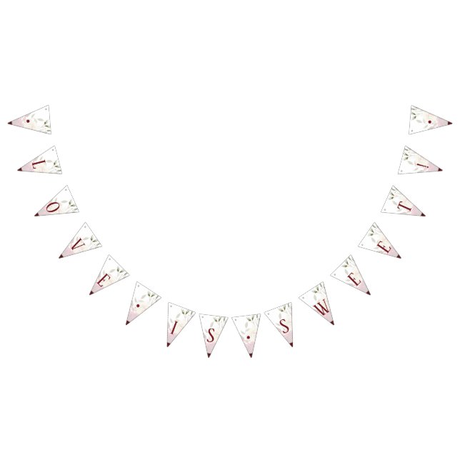 Mistletoe Manor Winter Chic Love is Sweet Wedding Bunting (All)