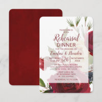 Mistletoe Manor Winter Wedding Rehearsal Dinner