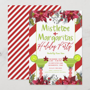 Mistletoe & Margaritas Holiday Party Fiesta Invitation