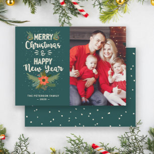 Mistletoe Memories: Merry Christmas New Year Photo Holiday Card