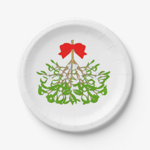 Mistletoe Paper Plate
