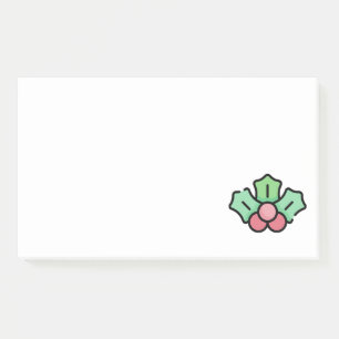 mistletoe post-it notes