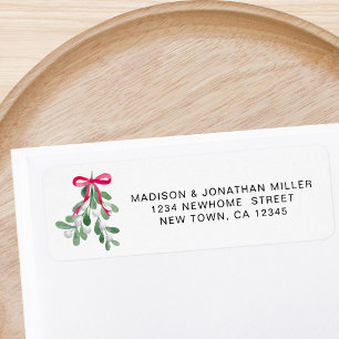 Mistletoe Return Address  Label