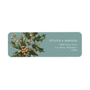 Mistletoe Return Address Labels