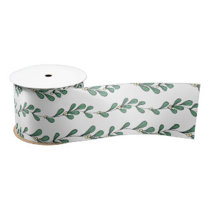 Mistletoe Vines Satin Ribbon
