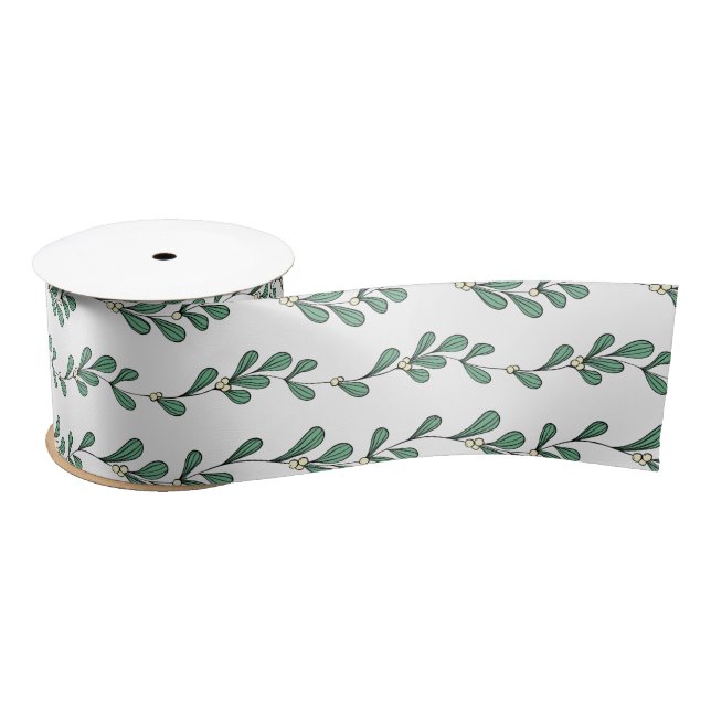 Mistletoe Vines Satin Ribbon (Spool)