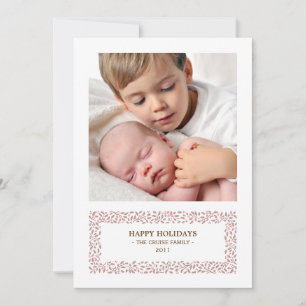 Mistletoed Christmas Photo Holiday Card