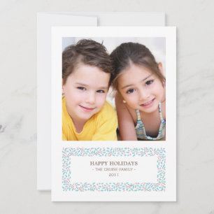 Mistletoed Christmas Photo Holiday Card