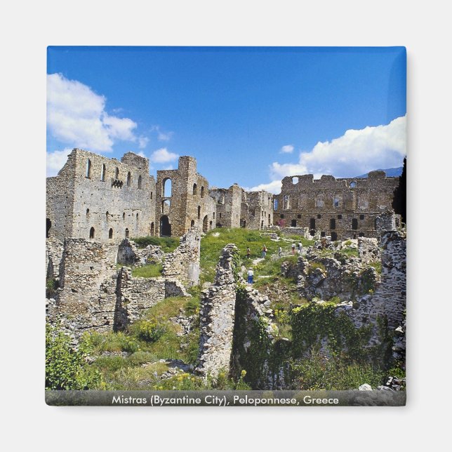 Mistras (Byzantine City), Peloponnese, Greece Magnet (Front)