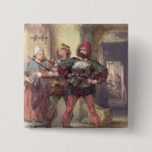 Mistress Quickly, Nym and Bardolph 15 Cm Square Badge