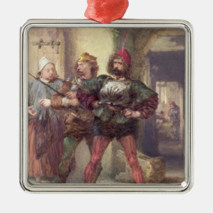 Mistress Quickly, Nym and Bardolph Metal Tree Decoration