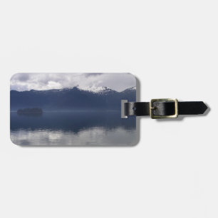 Misty Alaskan Sea in Shades of Blue Luggage Tag