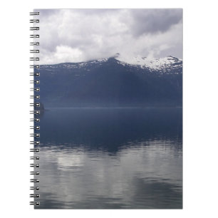 Misty Alaskan Sea in Shades of Blue Notebook