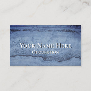 Misty Blue abstract Granite marble pattern  Business Card