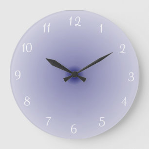 Misty Blue and white> Plain kitchen Clocks