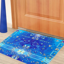 Misty Blue Mexican Art Luxury Decor 