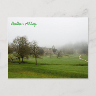 Misty Bolton Abbey Scenery Postcard