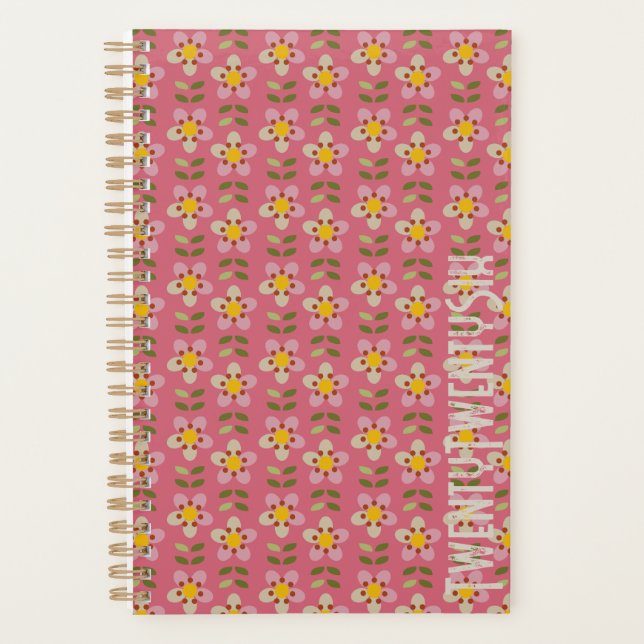 MISTY CHARM - Botanical Pattern Planner (Front)
