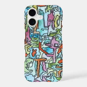 Misty City-Hand Painted Abstract Watercolor Art