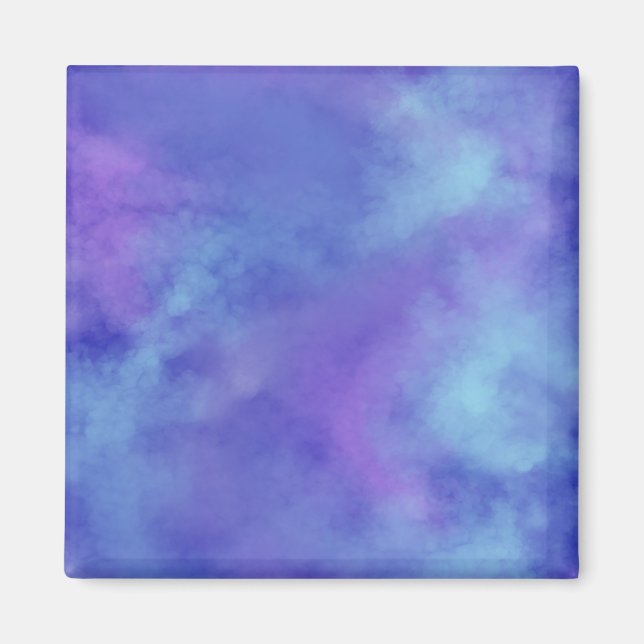 Misty Clouds Blue Magnet (Front)