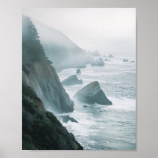 Misty Coastal Escape Print