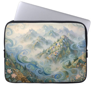 Misty Day In The Mountains Laptop Sleeve