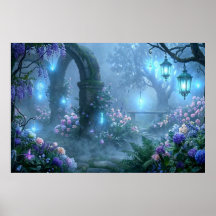 Misty Echoes from the Garden of Blue Fog